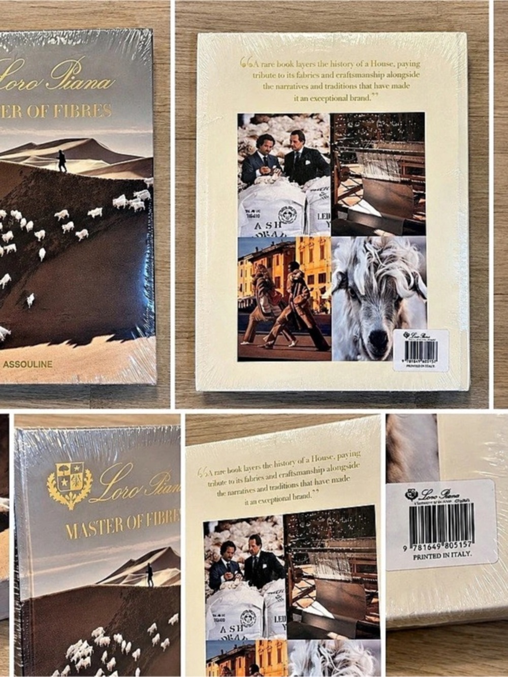 Loro Piana Master of Fibres Coffee Table Book by Assouline, unopened.